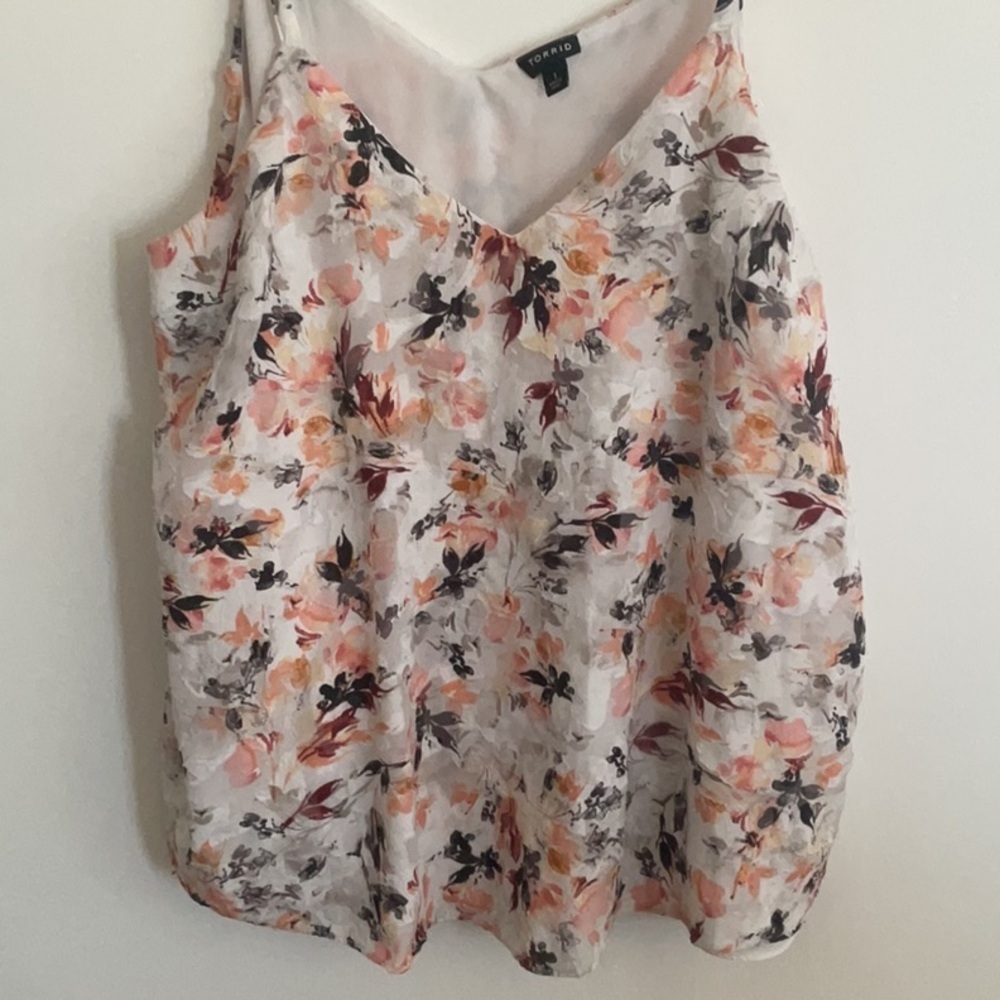 Torrid Orange Asymmetrical Camisole Top